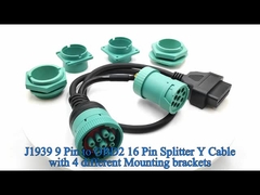Deutsch J1939 Erkek Kadın OBD 2 OBD2 Bağlantı Splitter Y Kablosu