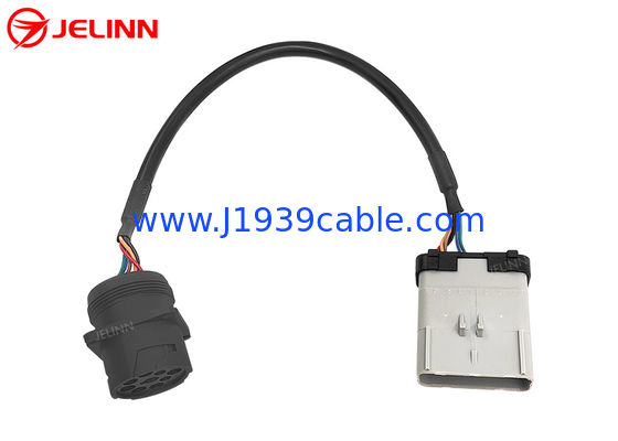 14 Pin RP1226 Erkekten Siyaha Tip 1 SAE Deutsch 9 Pin J1939 Dişi Kamyon ELD Kablosu
