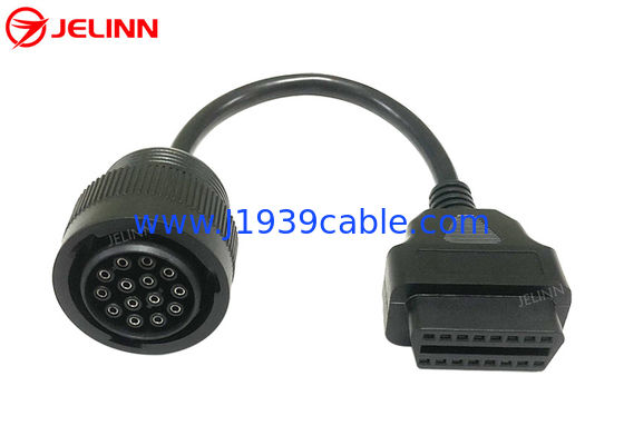 CAT 14 Caterpillar için Pin to OBD 2 OBD2 16 Pin Diagnostic Cable
