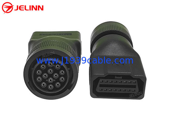 CAT 14 Pin to OBD 2 OBD2 16 Pin 16 Pin Caterpillar için Kadın Adaptör