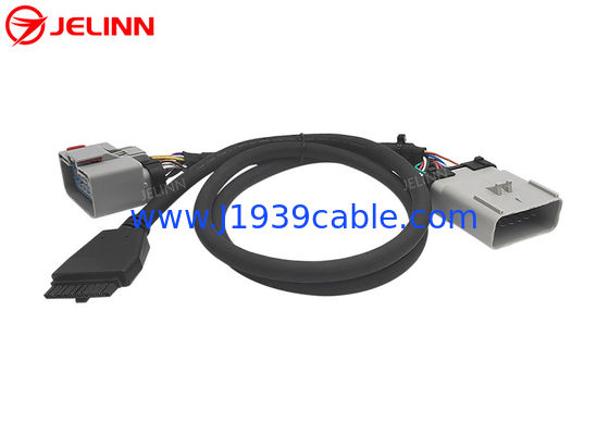 PT30 ELD Aygıt Kablosu 14Pin RP1226 Y Kablo Kuzey Amerika'daki Elektronik Kayıt Cihazı Ağır Güçlü Kamyonlar için